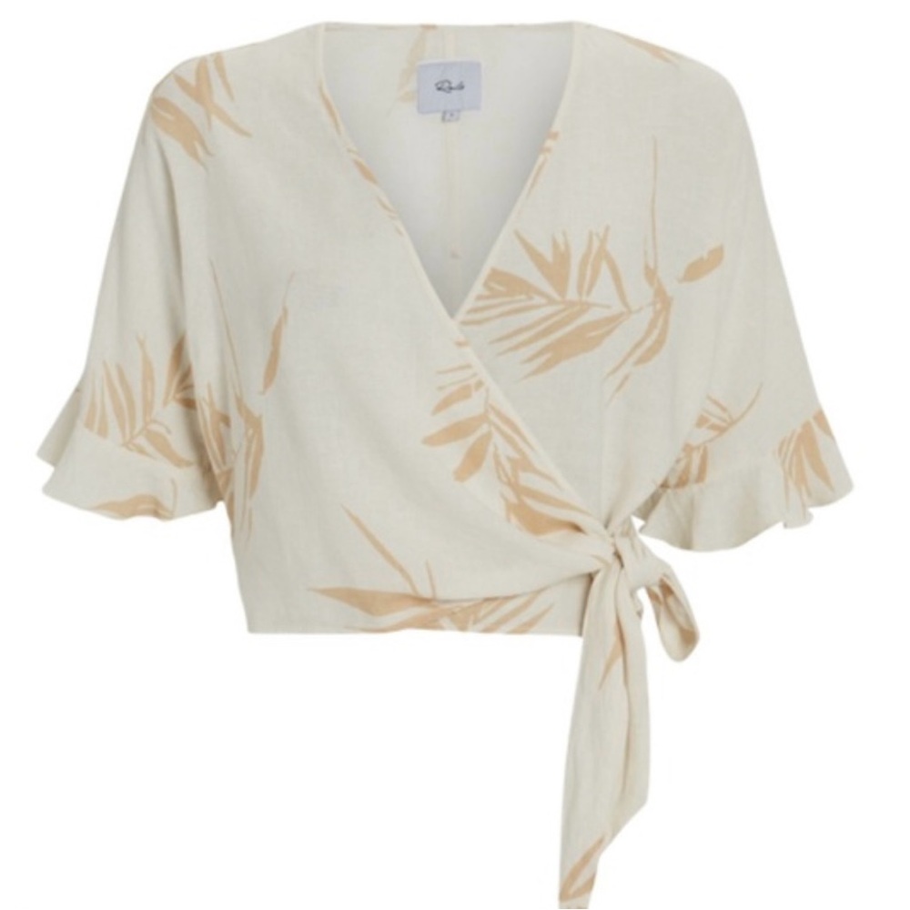 Rails Athena Savannah Palms Tie Top